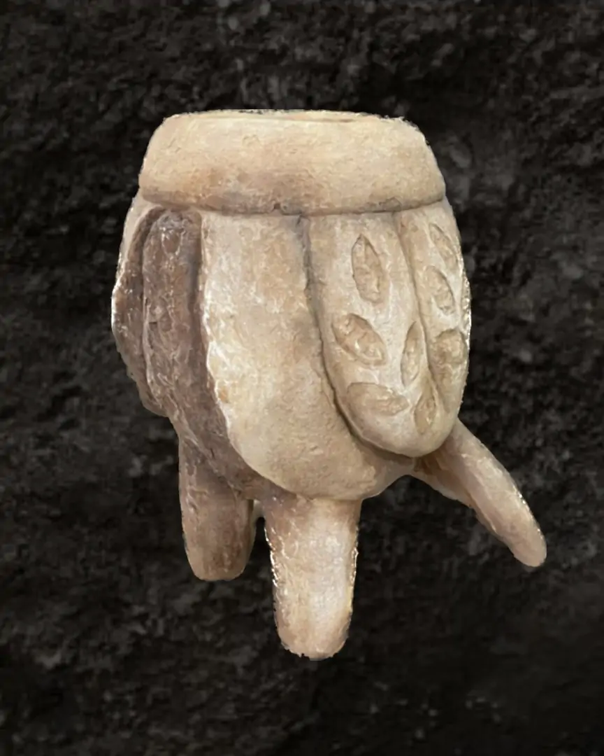 Art concrete vase-planter “Khlibna Ptashka” by ZADUM