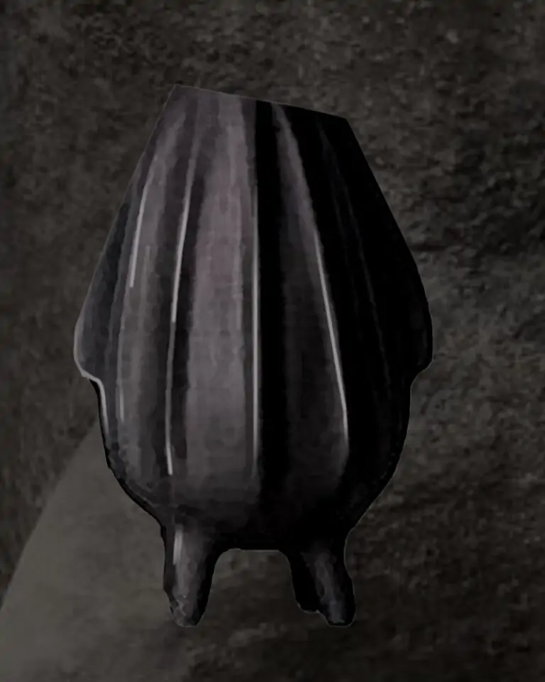 Art concrete vase-planter “Zhaivoronok” by ZADUM
